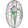 Rose Oval Panel