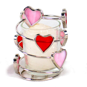 Swirling Hearts Votive