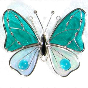 Teal 3d Butterfly