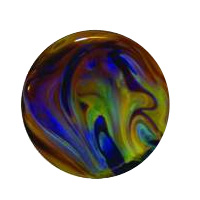 Da Vinci Double Amber Purple Precision Rod - 104 Coe