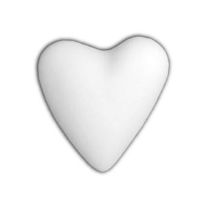 Bisque Heart Knobs