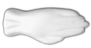 Bisque Hand Shaped Knobs