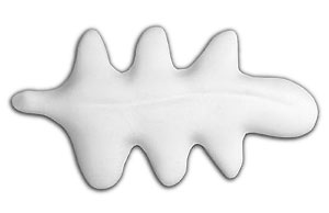 Bisque Oak Leaf Knobs
