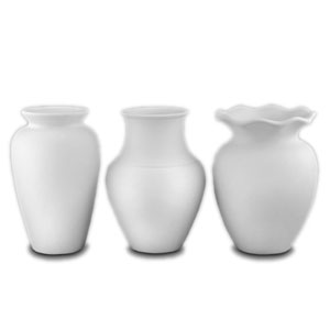 Great Shapes Vases - 6 Pack