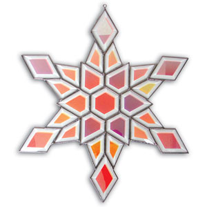 Dichroic Snowflake Bevel Cluster