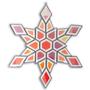 Dichroic Snowflake Bevel Cluster