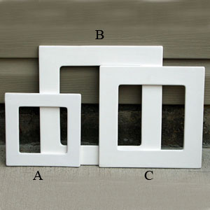 10 Square Drop Ring