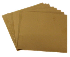 4 Square Brass Embossing Sheets - 8 Pack