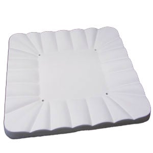 11-1/4 Ripple Square Plate