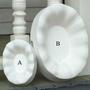 7-3/10 X 5-1/4 Ruffled Oval Dish