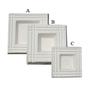 11-3/8 Hairline Rimmed Square Plate