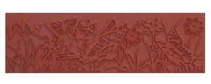 Butterfly Garden Designer Stamp, Ceramic Supplies