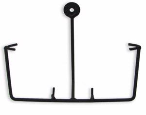 15 Square Wrought Iron Wall Display Stand