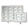 1-7/8 X 1-1/4 Rectangles Casting Mold - 4 Rectangles