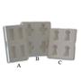 1 x 1-3/4 Keyholes Casting Mold - 4 Keyholes