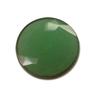 2 Round Green Facted Jewel