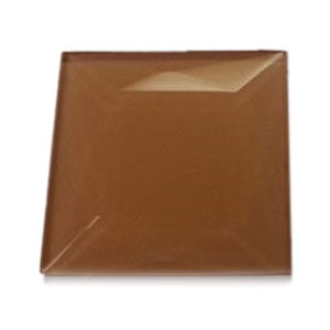 2 Square Peach Facted Jewel
