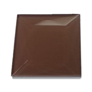 2 Square Brown Facted Jewel