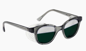 Bicolor Split Lens Glasses - Clear And 8 Shade