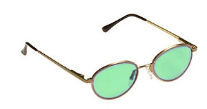 Copper Frames- Light Green Lens
