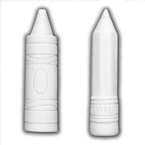 Bisque Embellishment Crayons And Penciles- 12 Pack