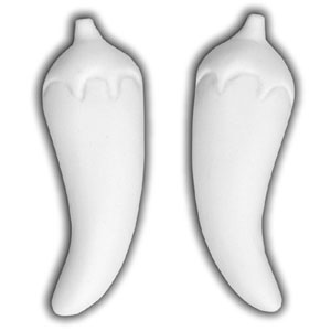Bisque Embellishments Peppers - 12 Pack
