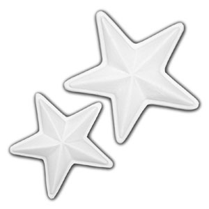 Bisque Embellishment Designer Stars - 12 Pack