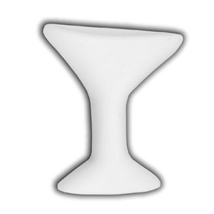 Bisque Embellishment Small Martini Glasses - 12 Pack