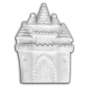 Bisque Embellishment Princess Castles -12 Pack