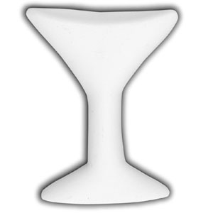 Bisque Embellishment Medium Martini Glasses - 12 Pack