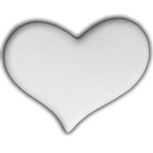 Bisque Embellishment Hearts - 12 Pack