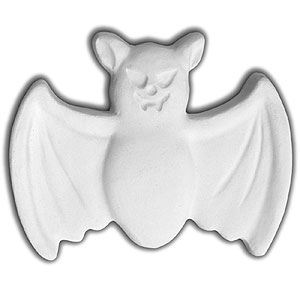 Bisque Embellishment Bats - 12 Pack