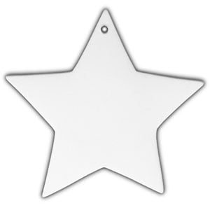 Bisque Large Star Ornaments -12 Pack
