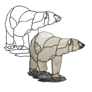 wood carving bear pattern
