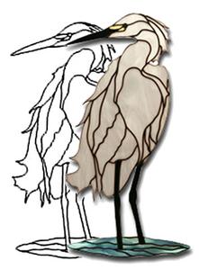Snowy Egret Obsession Pattern