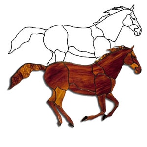 Chestnut Horse Obsession Pattern