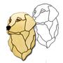 Shadow Golden Retriever Dog Obsession Pattern