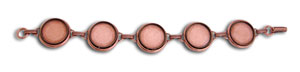 Alexa Copper Circle Cabochon Bracelet