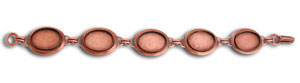 Alexa Copper Oval Cabochon Bracelet, Findings and Displays Clearance