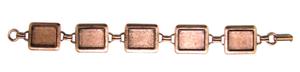 Alexa Copper Rectangle Cabochon Bracelet