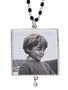 Alexa Square Rosary Link Pendant Necklace