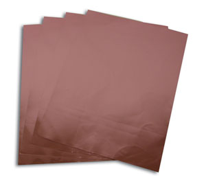 9 x 12 Kiss Me Pink Colored Metal Embossing Sheets - 4 Pack, Supplies