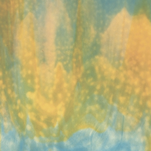 Uroboros Blue, Honey & Yellow Streaky With Green Highlights Stained Glass