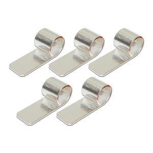 Large Silver Plated Tube Bail - 5 Pack, Pendants & Bails