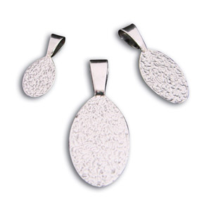 Small Sterling Silver Oval Bail