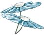 Blue Coneflower Bevel Cluster