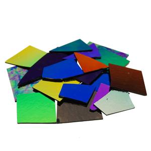 8 oz Crinklized Scrap On Thin Black - 90 COE, Scrap Packs - 90 COE