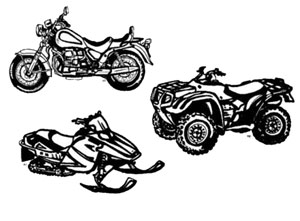 Recreational Vehicles Fine Art Sepia Decals, Fusing Decals & Stencils