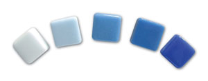 Blue Skies Recycled Glass Tile Mix, Recycled Tile Mixes
