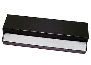 Glossy Black Cardboard Bracelet Boxes